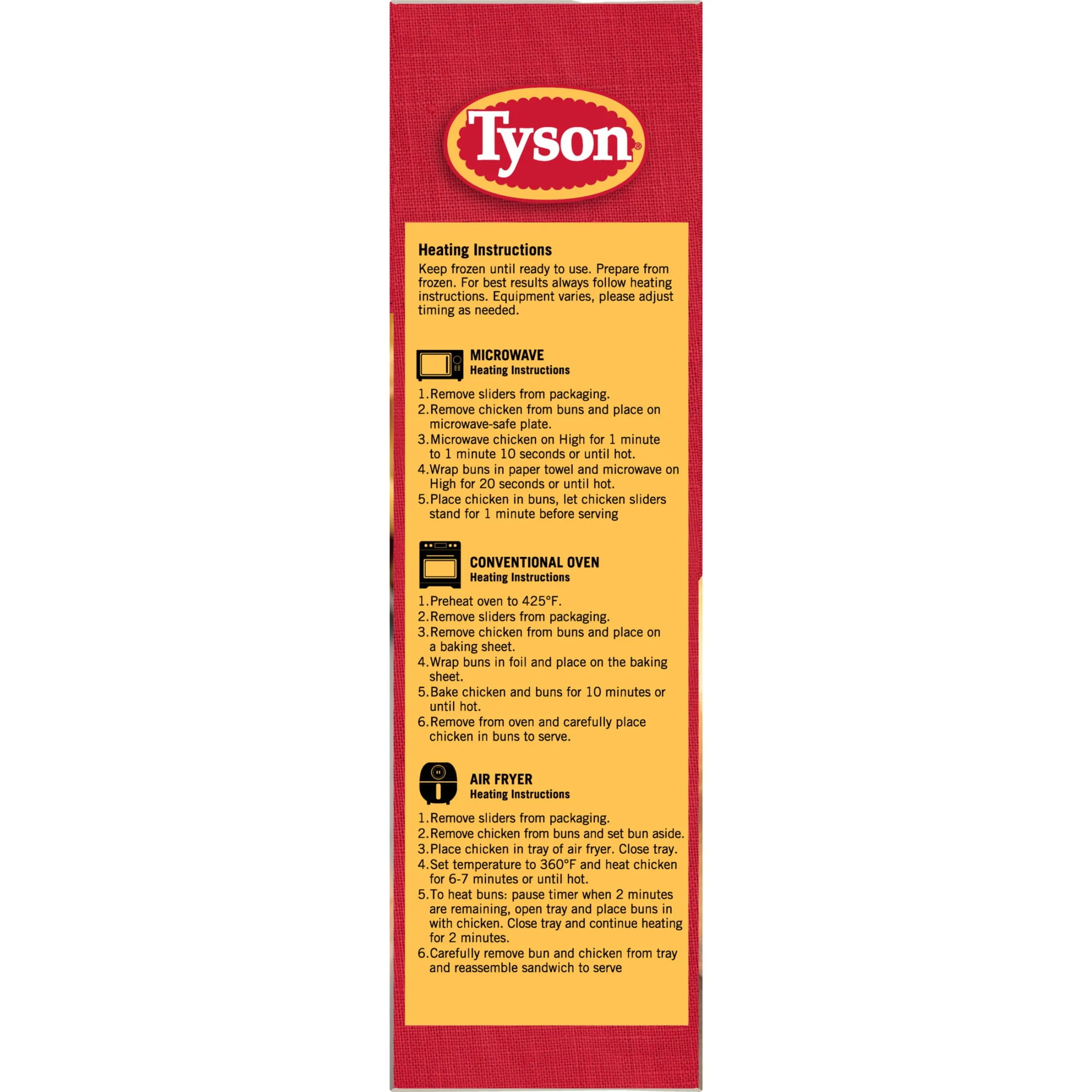 Tyson Original Chicken Breast Sandwich, 24 oz, 4 ct Box