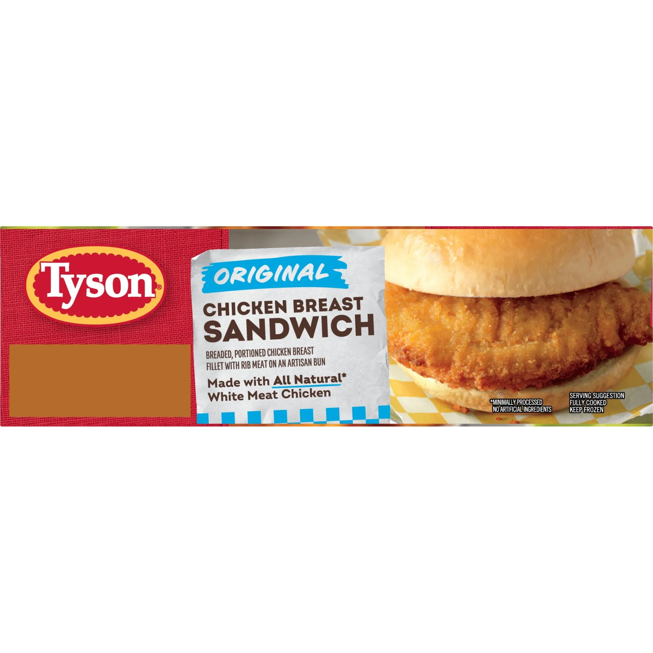 Tyson Original Chicken Breast Sandwich, 24 oz, 4 ct Box