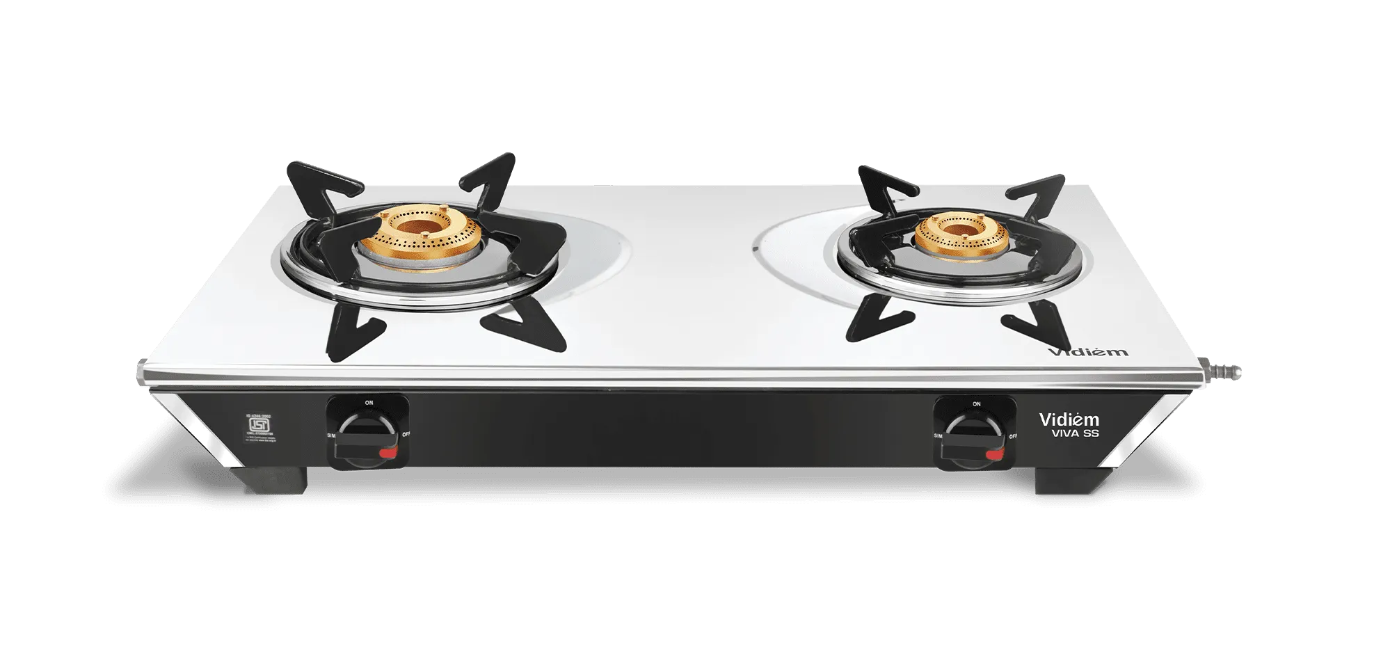 VIDIEM VIVA SS 2 BURNER GAS STOVE