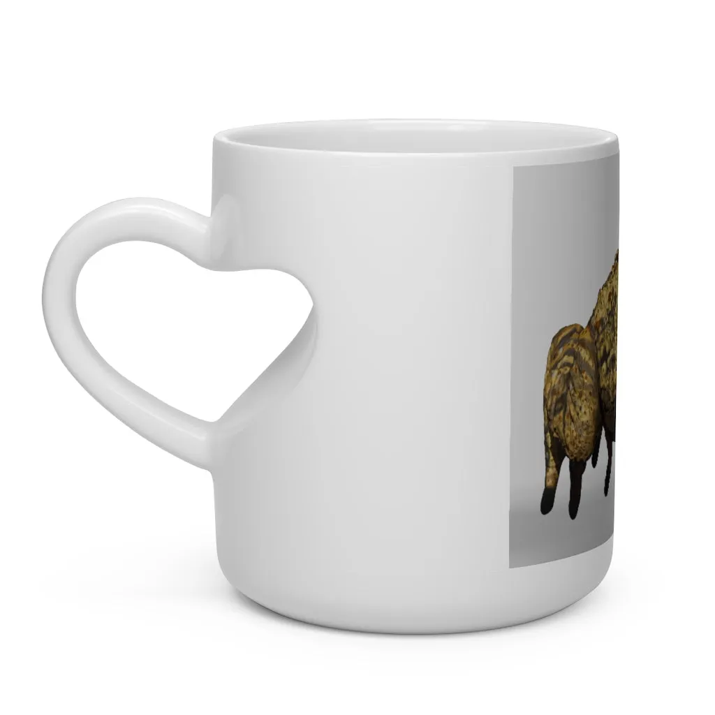 Yellow Toad Heart Shape Mug