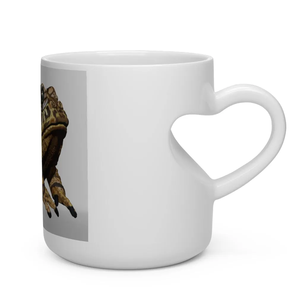 Yellow Toad Heart Shape Mug